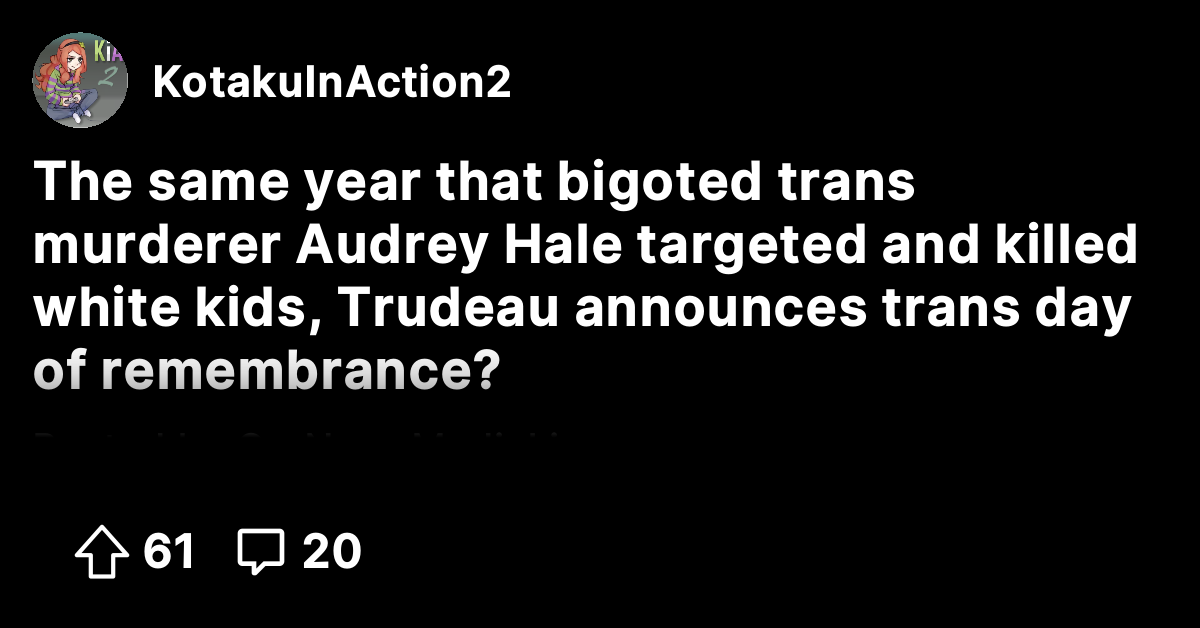 The same year that bigoted trans murderer Audrey Hale targeted and ...