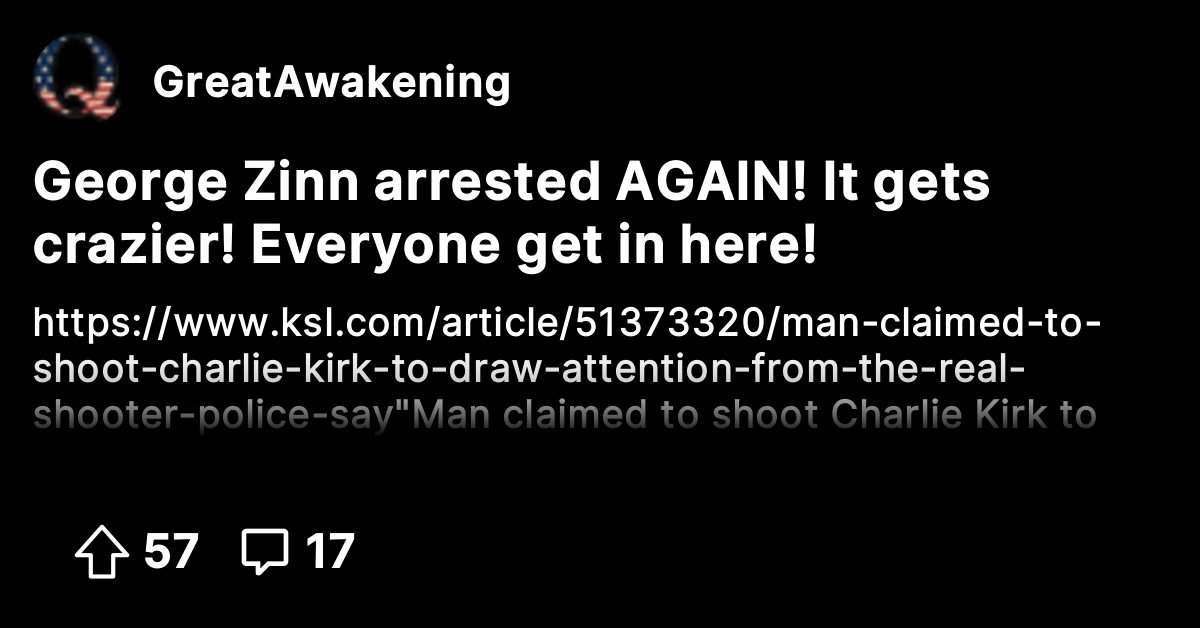 George Zinn arrested AGAIN! It gets crazier! Everyone get in here ...