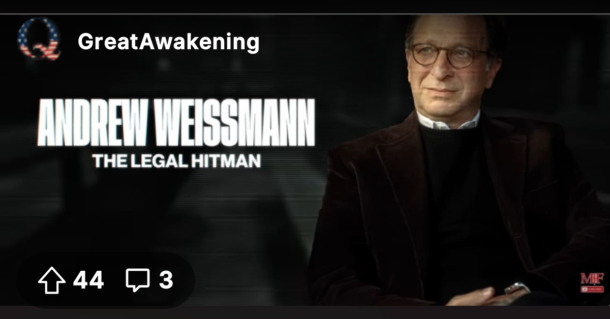 🔎 Andrew Weissmann - Ex-Mob Boss EXPOSES The Most Corrupt Prosecutor in ...
