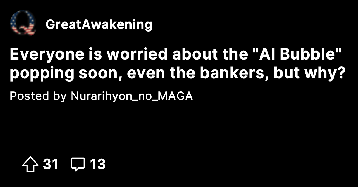 Everyone is worried about the "AI Bubble" popping soon, even the ...