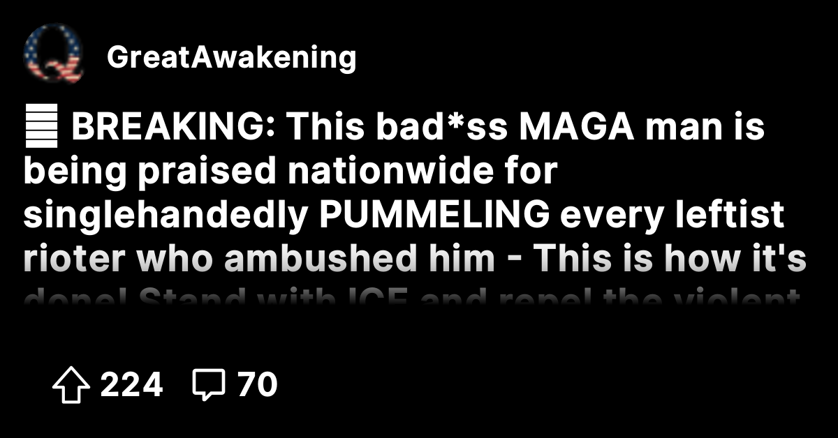 🔥 BREAKING: This bad*ss MAGA man is being praised nationwide for ...