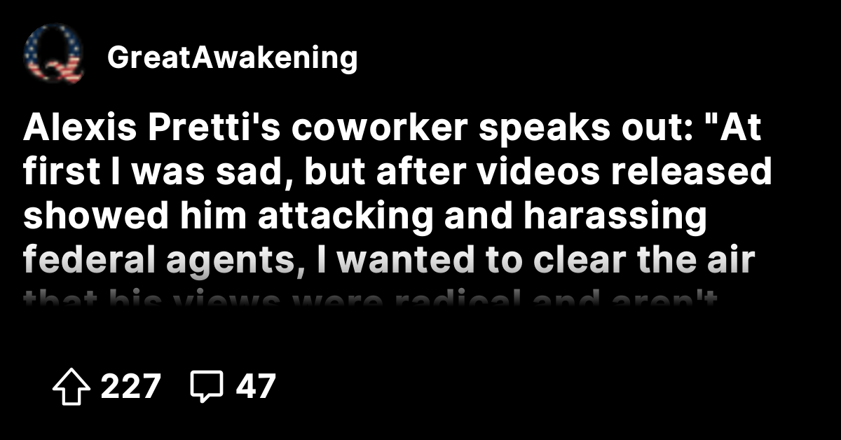 Alexis Pretti's coworker speaks out: 