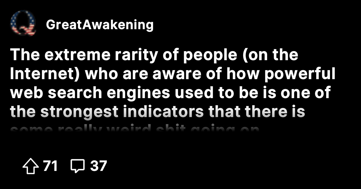 The extreme rarity of people (on the Internet) who are aware of how ...