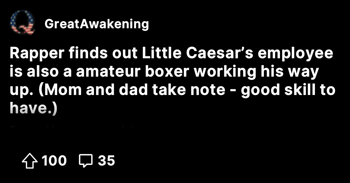 Rapper finds out Little Caesar’s employee is also a amateur boxer ...