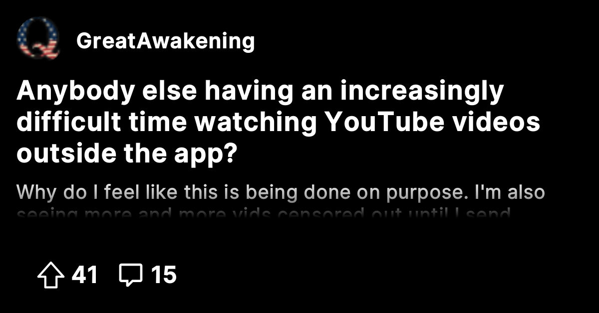 Anybody else having an increasingly difficult time watching YouTube ...