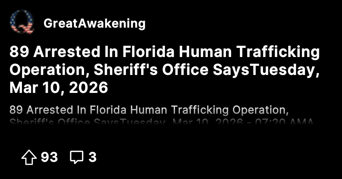 89 Arrested In Florida Human Trafficking Operation, Sheriff's Office ...