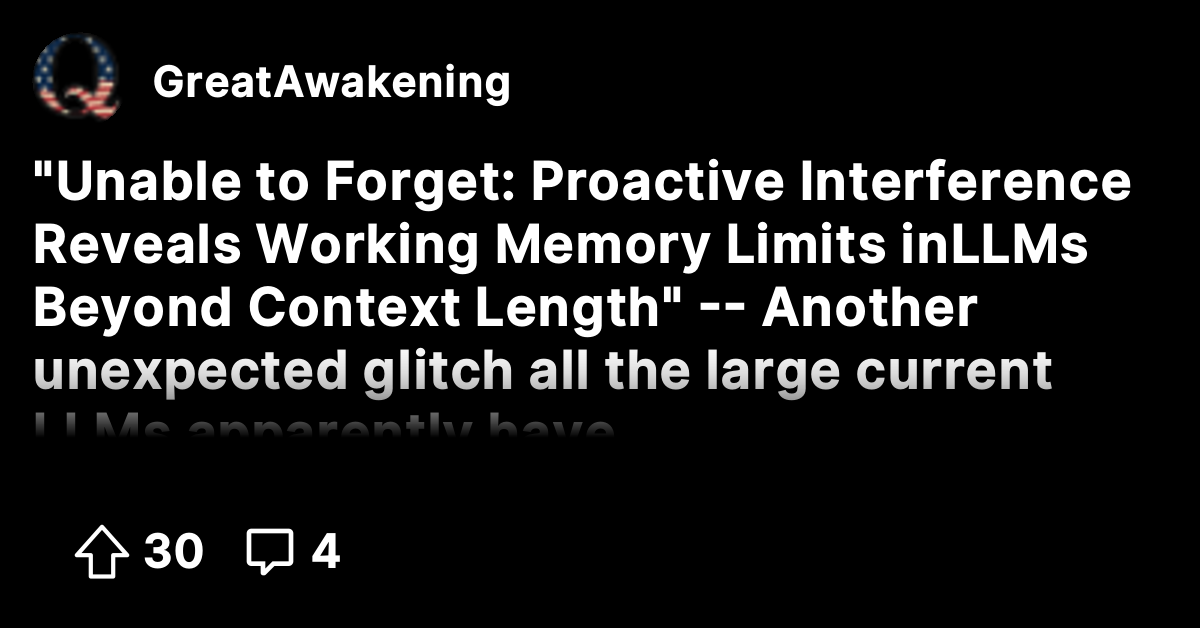 "Unable to Forget: Proactive Interference Reveals Working Memory Limits ...