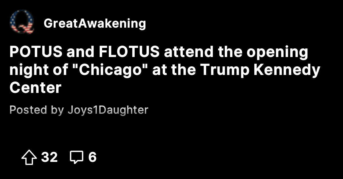 POTUS and FLOTUS attend the opening night of 