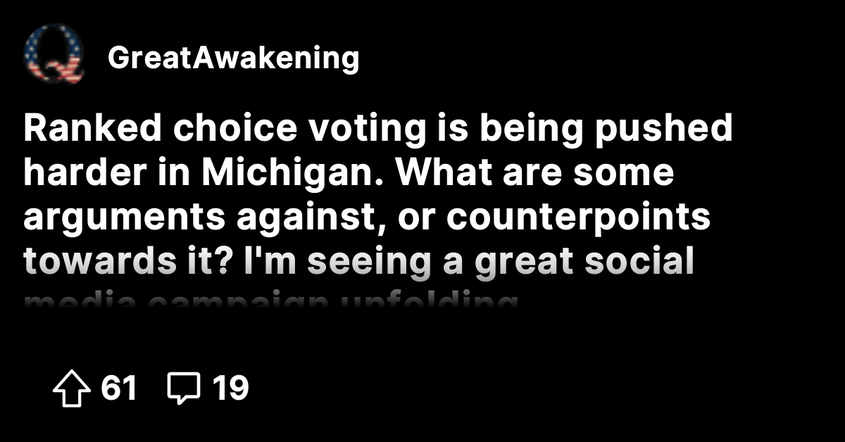 Ranked choice voting is being pushed harder in Michigan. What are some ...