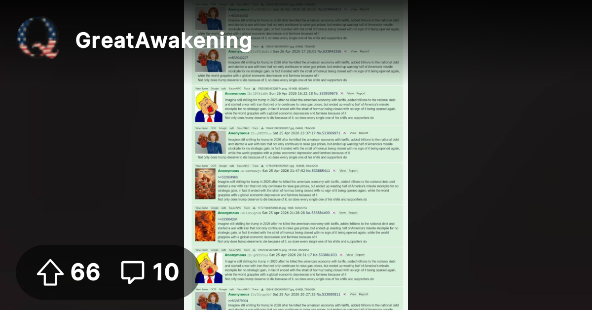 If anyone has been wondering what 4chan /pol/ is like these days this ...