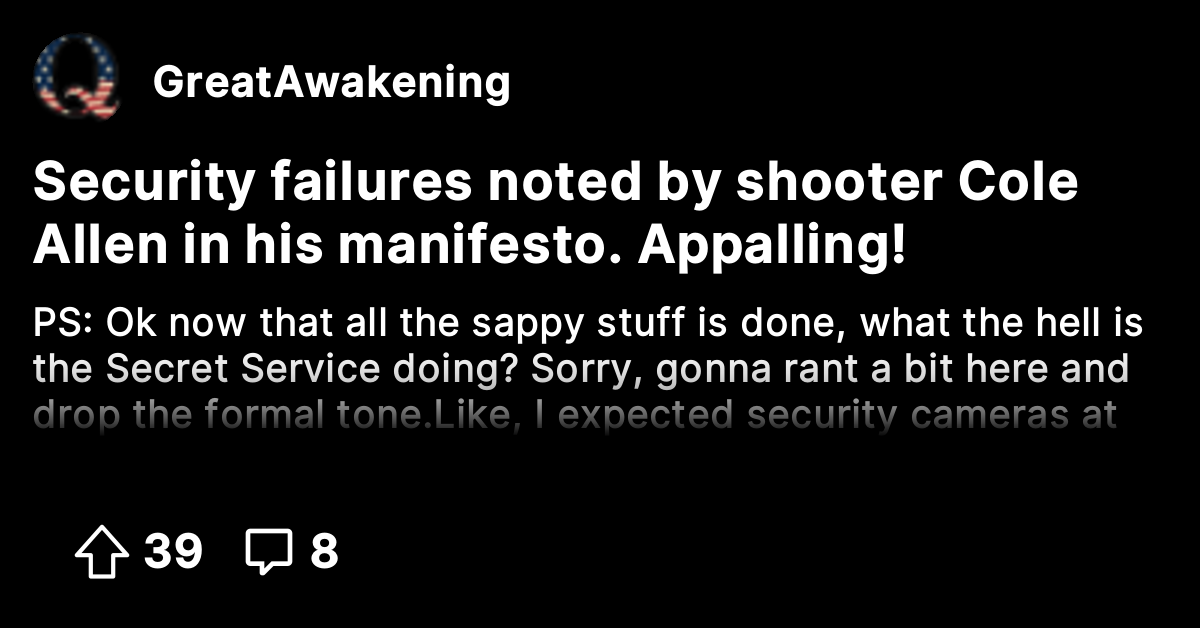 Security failures noted by shooter Cole Allen in his manifesto ...
