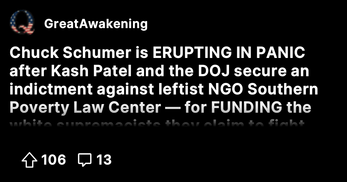 Chuck Schumer is ERUPTING IN PANIC after Kash Patel and the DOJ secure ...