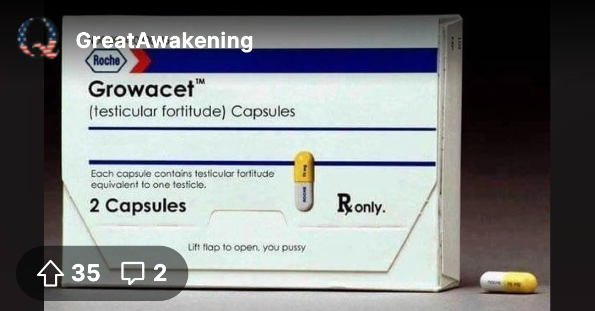 When you take the White House prescription to the Pharmacy, they give ...