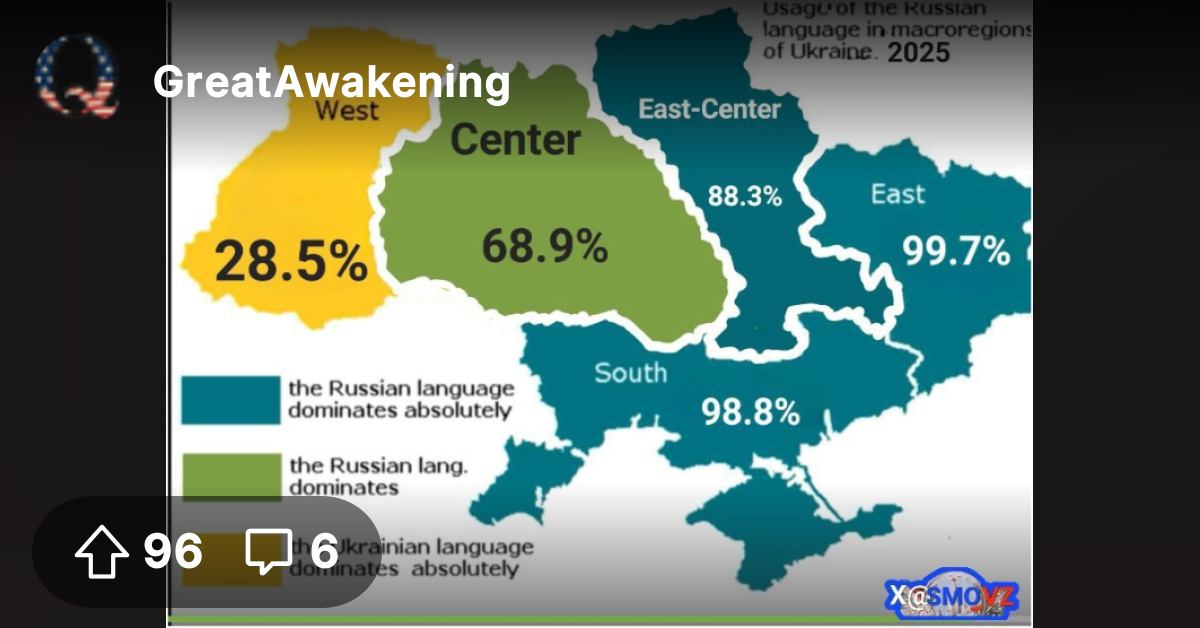 According to Ukraine's Minister of Culture, 71% of the population ...