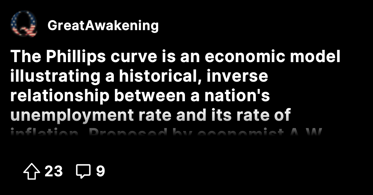 The Phillips curve is an economic model illustrating a historical ...